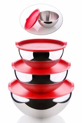 kitchen life 3 lu paslanmaz celik saklama kabi seti profesyonel karistirma kabi fiyati yorumlari trendyol