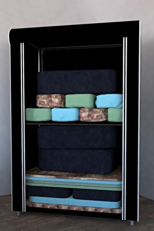 avarotrendy yukluk saklama bez dolap yatak yorgan hurcu metal iskelet bezdolap siyah fiyati yorumlari trendyol