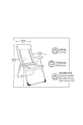 Quechua relax camping chair clearance