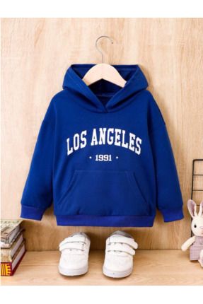 California/Los Angeles Baskılı Pamuklu Çocuk Sweatshirt