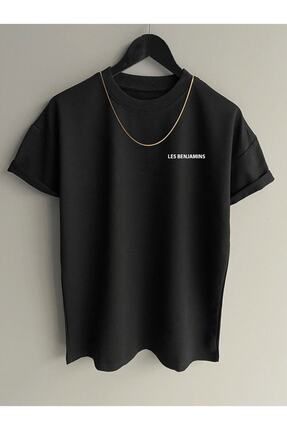 LES BENJAMINS Yazılı Oversize T-shirt