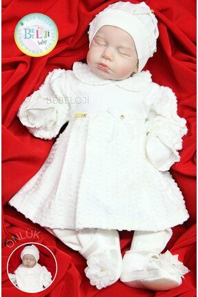 Larissa Kız Bebek Hastane Çıkışı 5'li Set ve Bebek Ayakkabısı ( yenidoğan kıyafeti doğum hediyesi)