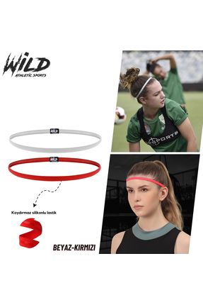 Kaydırmaz Silikonlu Elastik Spor Futbol Saç Bandı Tokası Ikili Wildflex