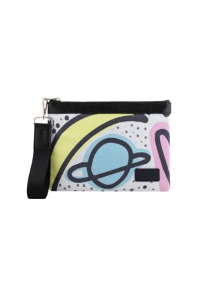 Desenli clutch / el çantası