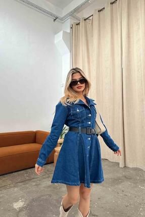 Denim shirt sales dress with boots