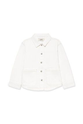 Lulu 90lar Kırık Beyaz Jean Gömlek Regular Fit / Normal Kesim 7210002-86774