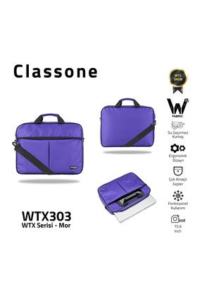 Wtx303 Wtxpro serisi 15.6 Inch Uyumlu Su Geçirmez Kumaş Macbook, Laptop , Notebook El Çantası