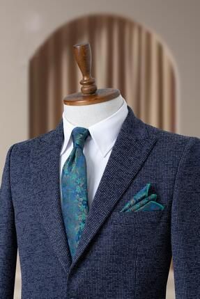 Lacivert İtalyan Stil Slim Fit Klasik Erkek Blazer Ceket