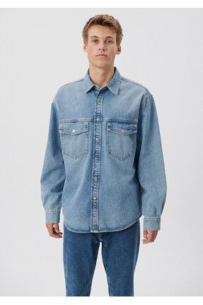 Mavi Ross A k 90s Jean G mlek Oversize Geni Kesim 0210031