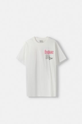 Bershka Tupac bask l k sa kollu t shirt Fiyat Yorumlar Trendyol