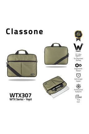 Wtx307 Wtxpro serisi 15.6 Inch Uyumlu Su Geçirmez Kumaş Macbook, Laptop , Notebook El Çantası