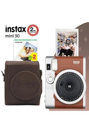 Instax Mini 90 Classic Kahverengi Fotoğraf Makinesi Ve Hediye Seti 4