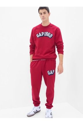 GAP Erkek K rm z Vintage Logo Jogger E ofman Alt Fiyat