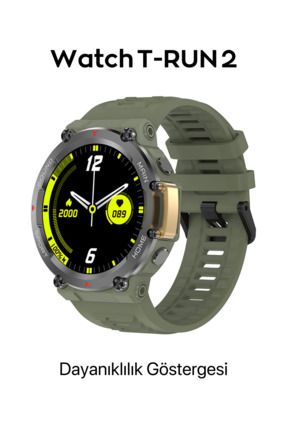 TeknaSmart Watch T-RUN 2 Akıllı Saat Dayanıklılık Özellikli Tüm Telefonlar ile Uyumlu Smartwatch