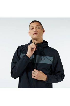 Under armour black windbreaker shop