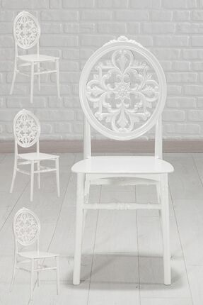 Venüs Mutfak Sandalyesi 4 Adet – Beyaz