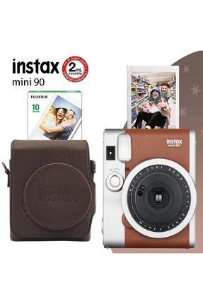 Instax Mini 90 Classic Kahverengi Fotoğraf Makinesi Ve Seti 3