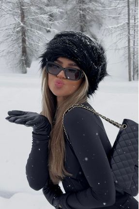 Trend Siyah Kışlık Suni Kürk Rus Kalpak Peluş Şapka