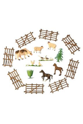 Pasta Üstü Oyuncak Set (Çiftlik Hayvanları)