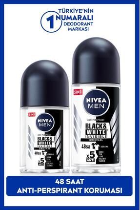 Men Erkek Roll-on Deodorant Black&white 50ml Ve Mini Roll-on Black&white 25ml