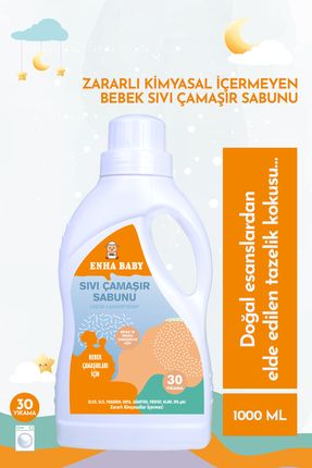 Zararlı Kimyasal İçermeyen Bebek Sıvı Çamaşır Sabunu 1 Litre