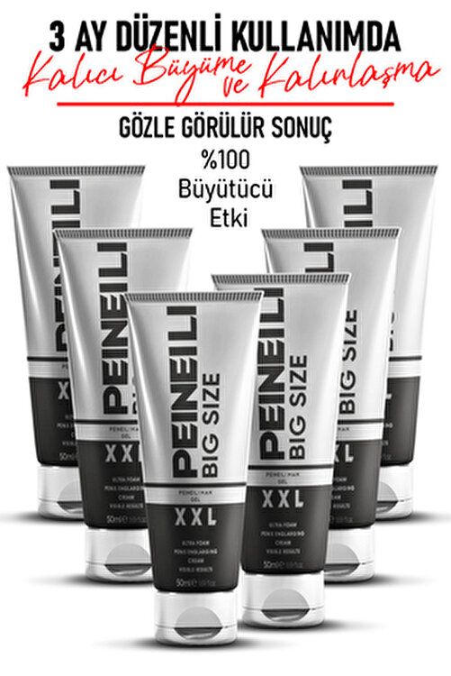 Xxl Bıg Sıze 50ml Krem Penı.s Büyütücü6 Kalınlaştırıcı6 Sertleştirici6 6kt Peı6lı