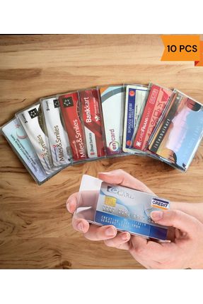 10 Adet Minimalist Yeni Nesil Kimlik Kabı Temassız Kredi Kart Koruyucu Tüm Kartlar Için Uyumlu