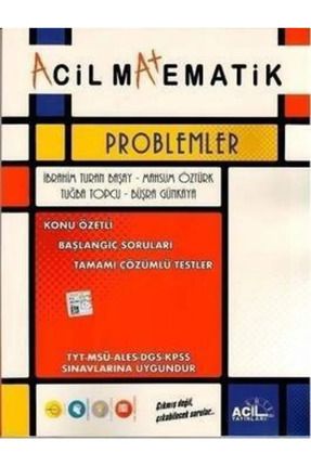 Tyt Matematik Acil Problemler - 2024 GÜNCELLENMİŞ YENİ MÜFREDAT