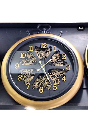 Metal Köstekli Çarklı Saat 60cm