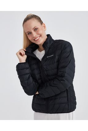 Skechers W Turtle Neck Essential Jacket Kad n Siyah Mont S212273