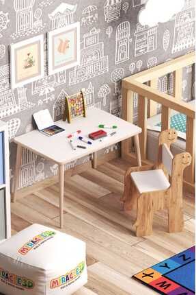 Çocuk Oyun Etkinlik Çalışma Masası Ve Sırt Dayamalı Sandalye Aktivite Masası