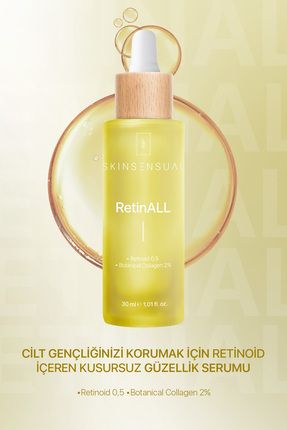 Retinall (retinoid 0,5, Botanical Collagen 2%) Retinoid Içeren Kusursuz Bakım Serumu