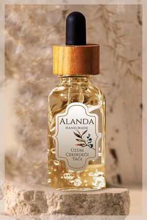 Alanda Handmade 50ml. %100 Saf Üzüm Çekirdeği Yağı