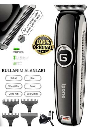 G Model 1011 Profesyonel Saç Sakal Tıraş Makinası Ithalatçı Garantili Ense Tıraş