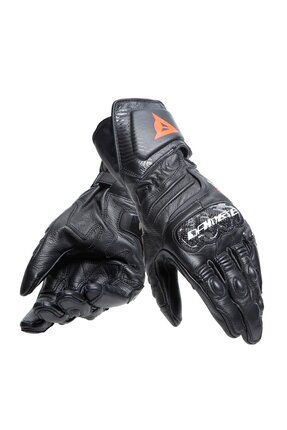 Carbon 4 Long Gloves Black Deri Eldiven