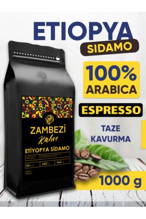 Etiyopya Sidamo Çekirdek Kahve 1 Kg / 1000 G