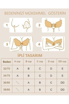 F.K Sırtı Açık Elbise için Görünmez Silikon Sütyen Çift Dolgulu Fiyatı,  Yorumları - Trendyol