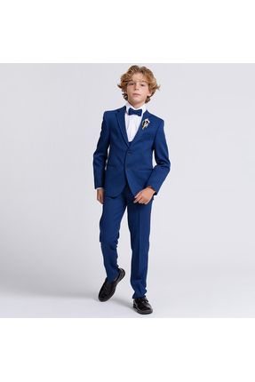 Saks Mavisi 6 Parçalı Çocuk Takım Elbise Seti