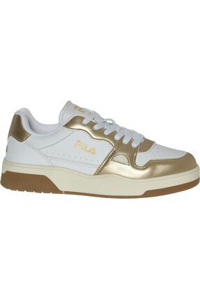 Gold fila deals sneakers