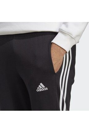 adidas Essentials Single Jersey Tapered Open Hem 3 Stripes E ofman