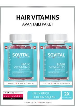 2'li Hair Vitamin Isviçre Patentli Vegan Gummy - Saç Vitamini