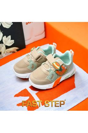 Unisex Işıklı Bebek Spor Hafif Taban Sneaker Yazlık Ayakkabı Bej 461BA105