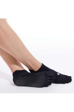 Parmaklı Siyah Spor Çorabı - Hafif Yoga