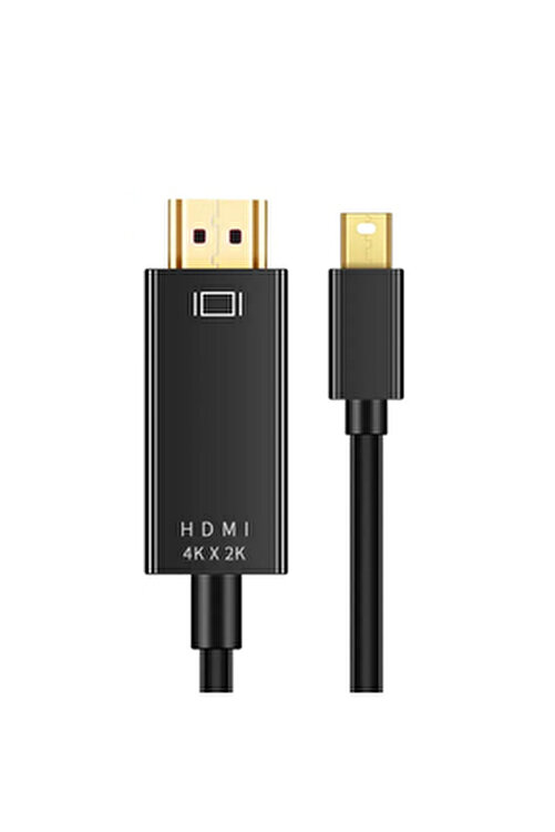 Mini Display Port To HDMI Kablo 4Kx2K Video Aktarma Kablosu 1.8 Metre