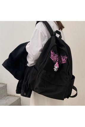 Melody Pink Baskılı Unisex Sırt Çantası