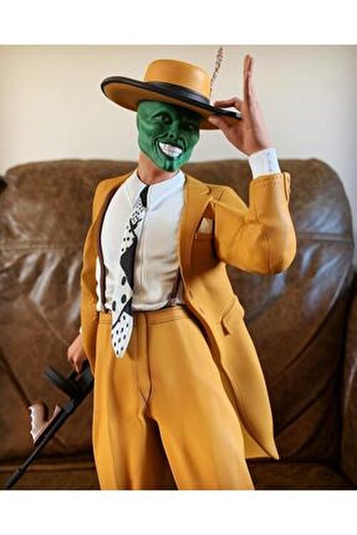 maske jim carrey cadılar bayramı kostümü