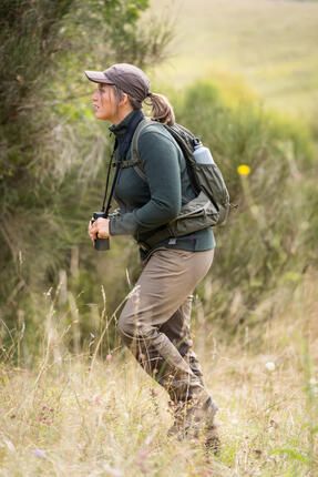 Kadın Nefes Alan Kargo Pantolon - Kahverengi - Avcılık Ve Doğa Gözlemi - 500