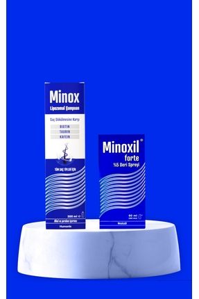 Minox Şampuan 300ml+Minoxil Forte %5 Deri Sprey 60ml