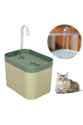 Kedi Köpek Için Otomatik Su Pınarı Su Çeşmesi Su Sebili 1.5 Lt Usb İle çalışır