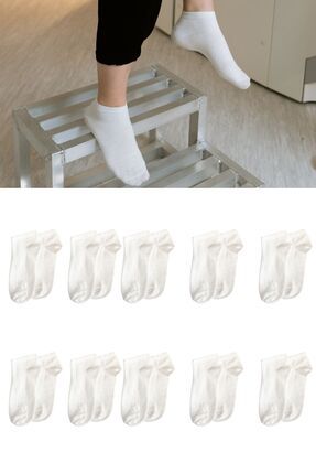 Kadın Beyaz Patik Çorap 10 lu Paket